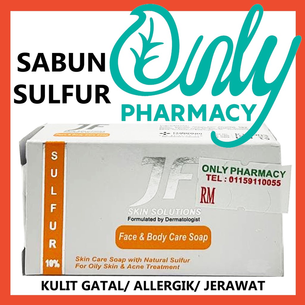 JF Sulfur Sulphur 10 AntiAcne Face & Body Care Soap 20G or 100G JF