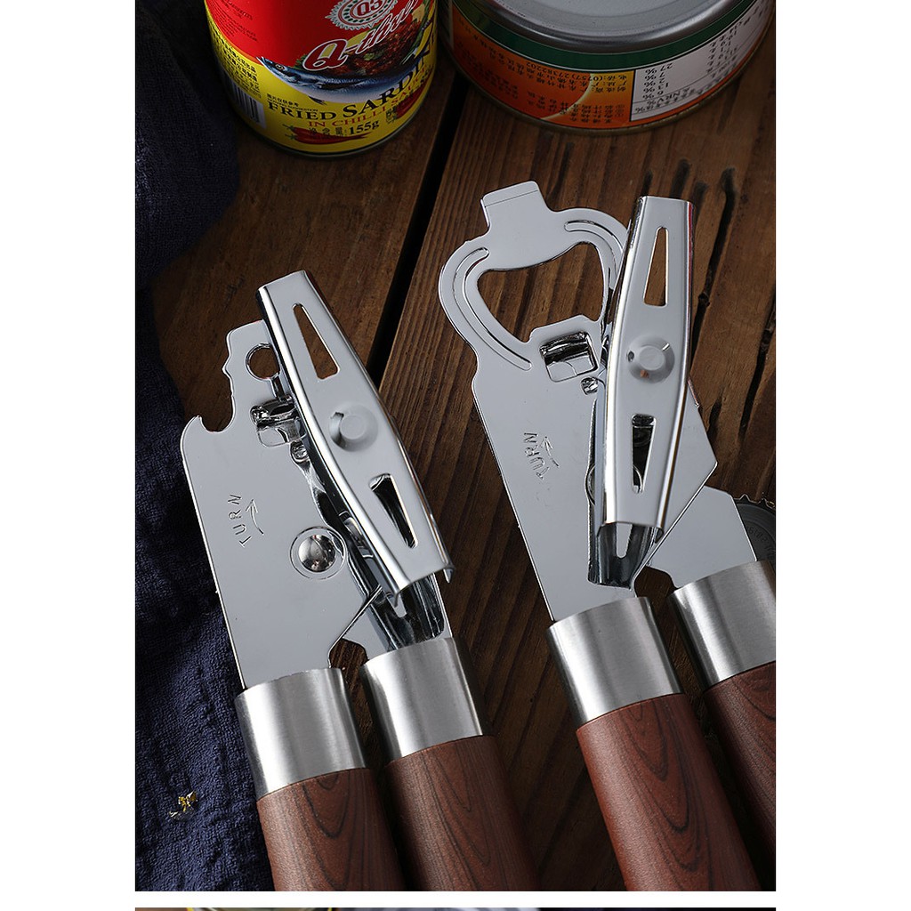 Professional Can opener Non-slip Heavy Duty Stainless Steel Kithen Tool Multifunctional Powerful canning Knife Opener罐头刀