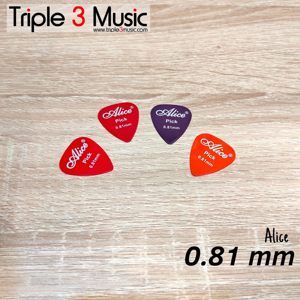 4 Alice AP-12P 0.81 mm Picks / Acoustic Electric Bass Guitar Picks .81