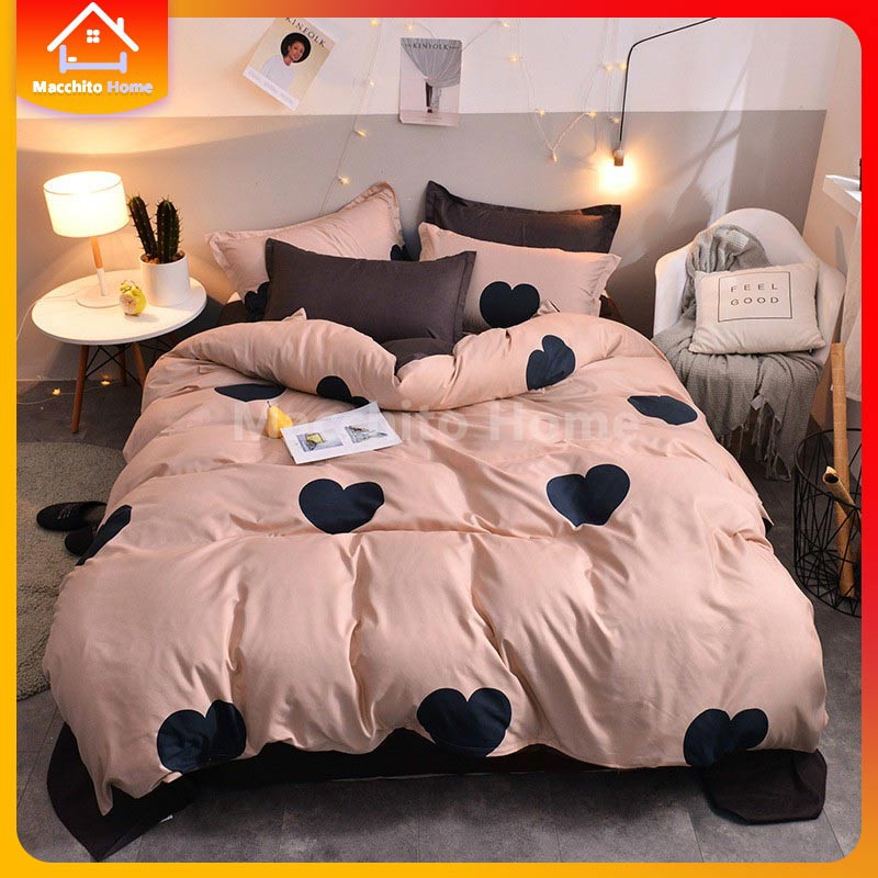Fitted Bedsheet Four Piece Set Premium Quality 4 In 1 Cotton