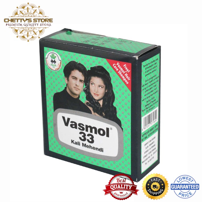 Vasmol 33 Kali Hair Dye Black (5g x 6s) | Shopee Malaysia