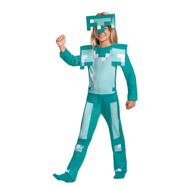 Minecraft Minecraft Classic Edition Diamond Armor Game Character Cosplay Costume Dress Up Shopee Malaysia