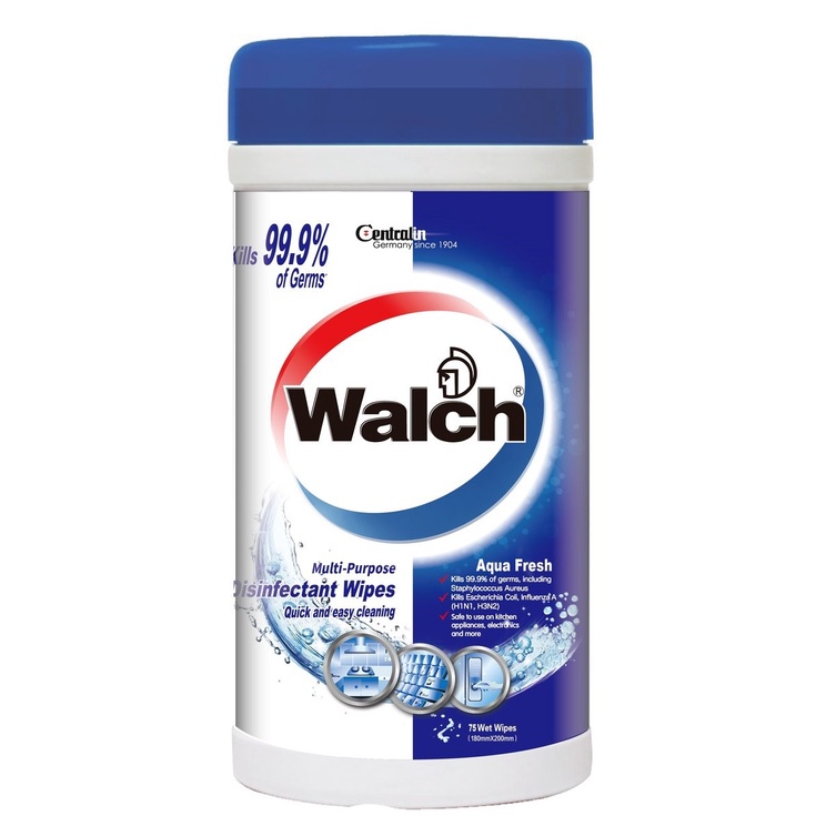 Walch MultiPurpose Disinfectant Wipes High Efficacy 75pcs Shopee