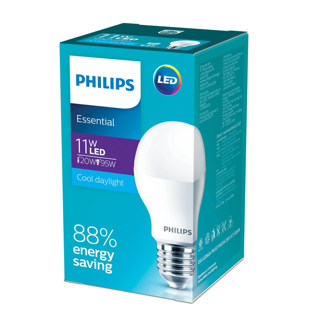 Led Bulb Philips 11w Essential Shopee Malaysia