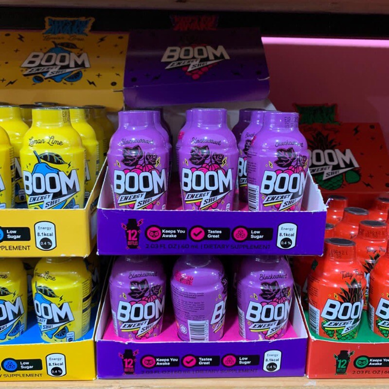 Boom Energy Shot 60ml x 12BOTOL Shopee Malaysia