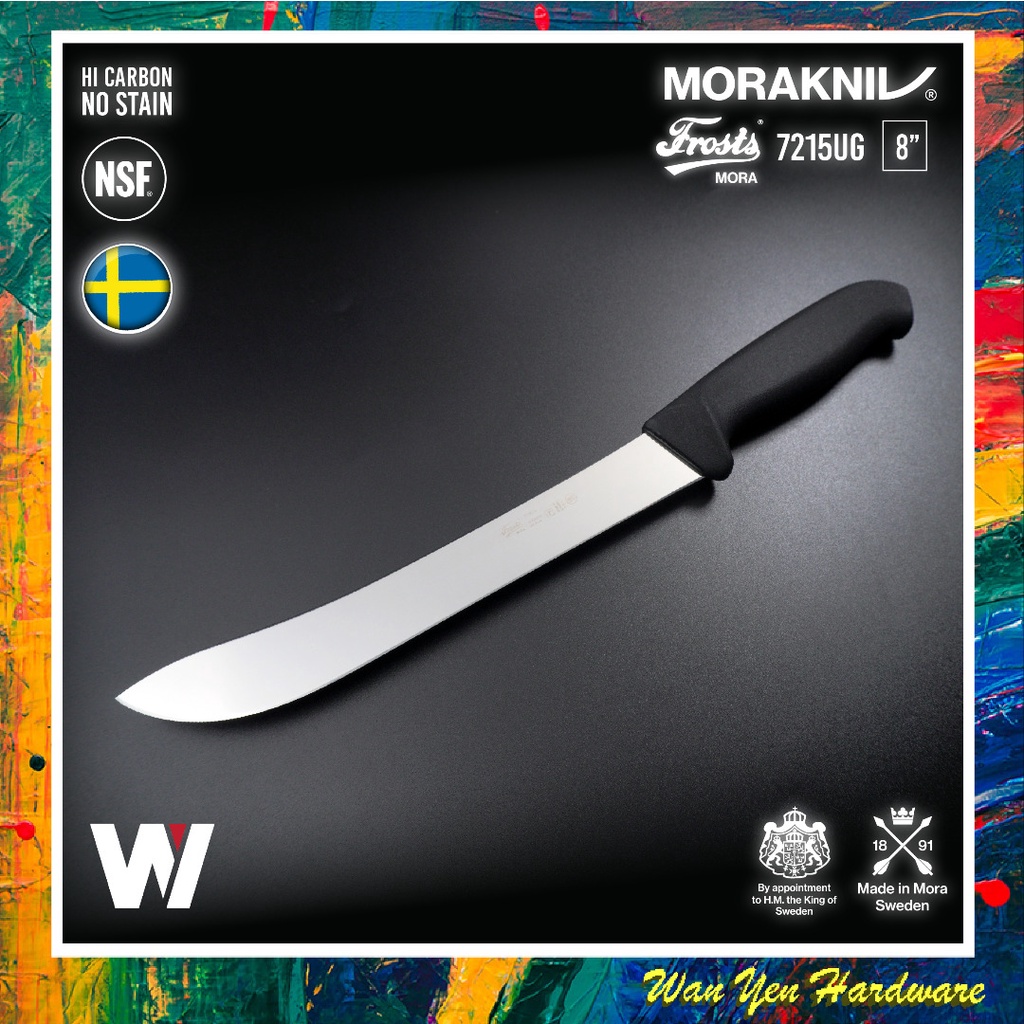 MoraKniv Frosts 8" Scandinavian Trimming Knife / Butcher Knife / Pisau