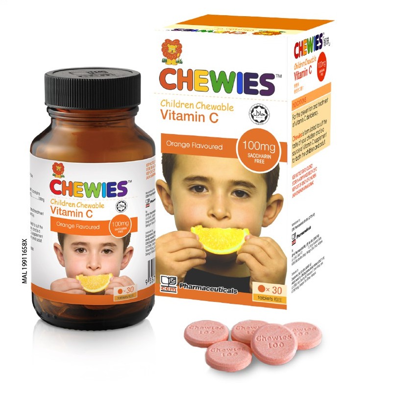 Chewies Children Chewable Vitamin C 100MG 30’s Shopee Malaysia