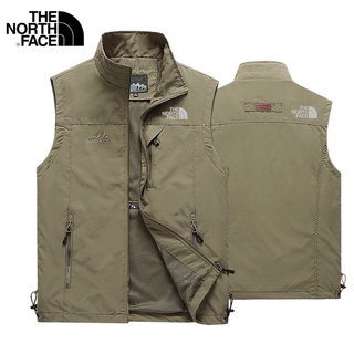 Tnf The North Face Outdoor Vest Men's Multi-pocket Tooling Vest Fishing Mountaineering  Waistcoat Sleeveless Jacket