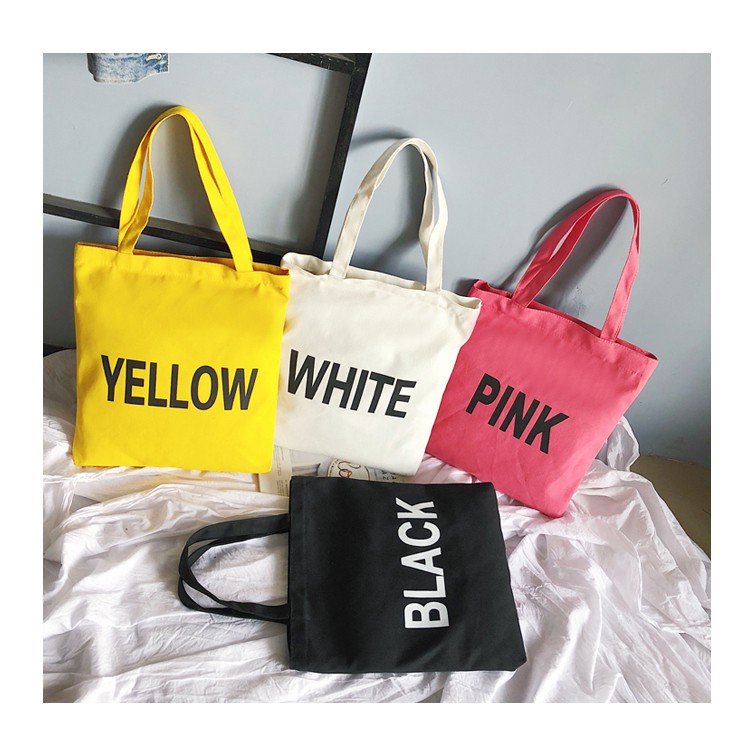 Korean Style Canvas Women Tote Bag Korean Single Shoulder Korean Style Canvas Women Tote Bag Korean Single Shoulder