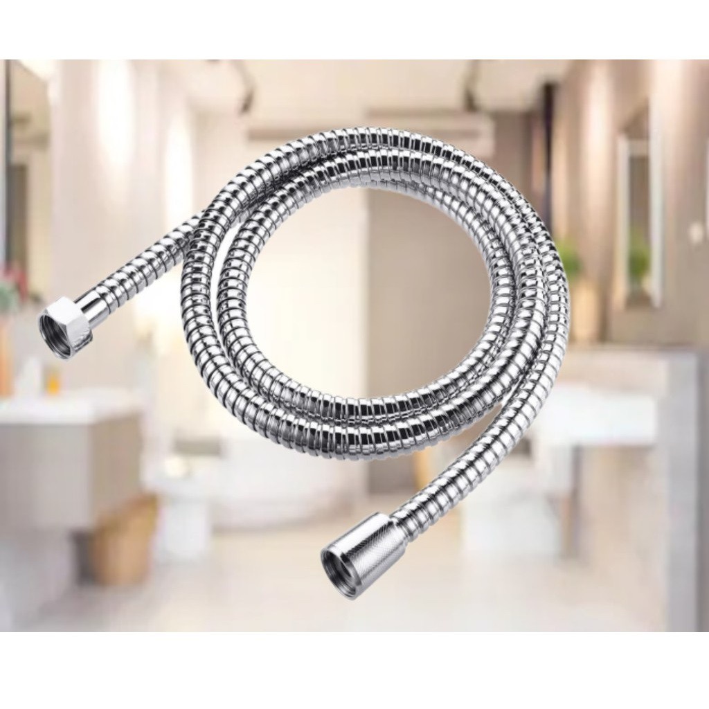 (1.5m 2.0 m) Stainless Steel Flexible Bathroom Bath Shower Hose Pipe Head Washers Shopee Malaysia