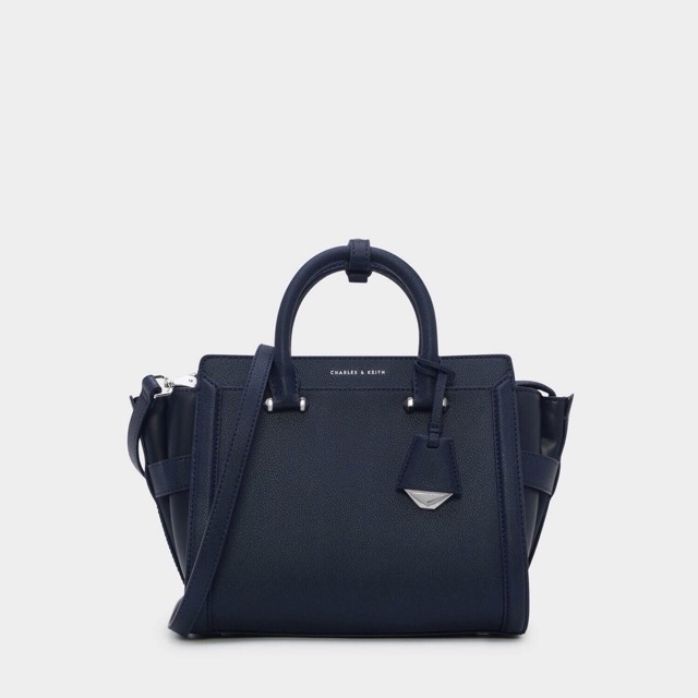 charles and keith trapeze tote bag