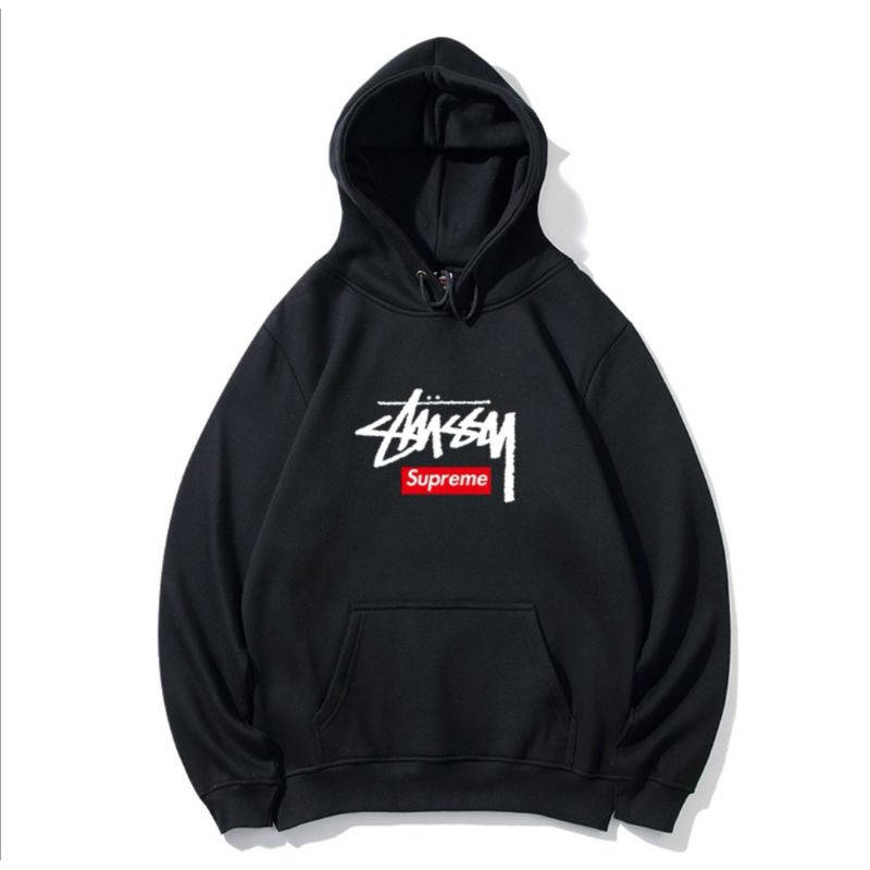 Supreme x stussy hoodie sale