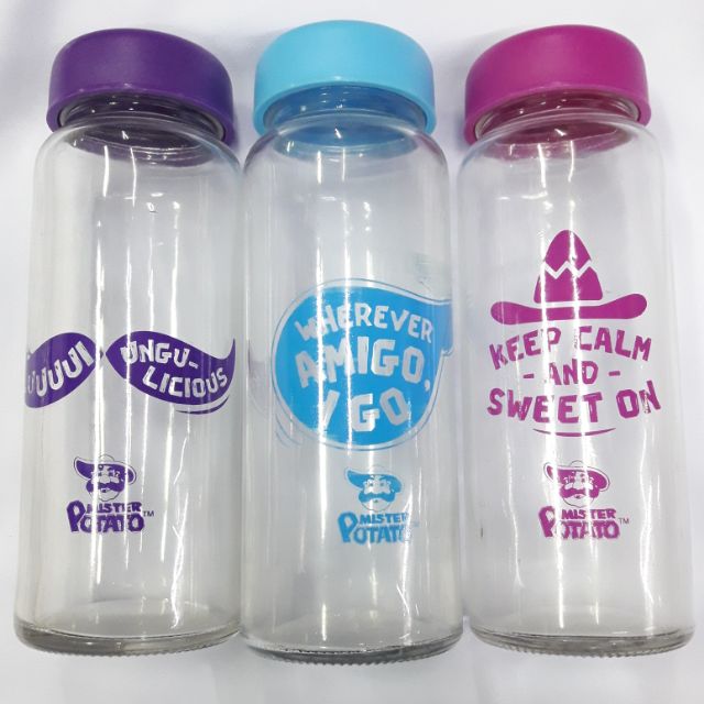 Glass water bottle mister potato ( 1 pcs) Shopee Malaysia