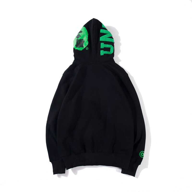 bape x undefeated double shark hoodie