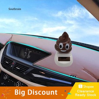 Strn Funny Solar Powered Swing Dancing Poo Toy Home Car