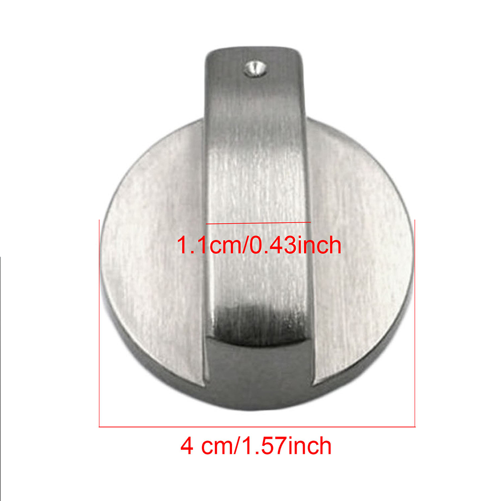 Chef Prep TEAK Hot Cooker Control Knobs Cookware Handles Kitchen Tool Metal Rotary Zinc Alloy Silver 6mm/8mm Gas Stov... - Image 4