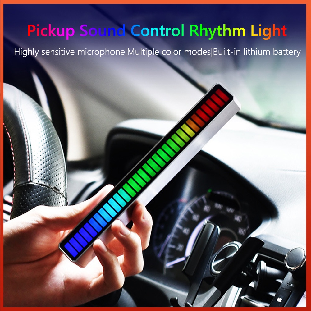 LED Pickup Rhythm Light Sound Control RGB Colorful USB Car Atmosphere Light Ativa Axia Aruz Myvi Bezza Alza Kancil X50 X70 Wira Waja Kelisa Kenari Iswara Saga Persona Iriz Exora Perdana Viva Honda Toy