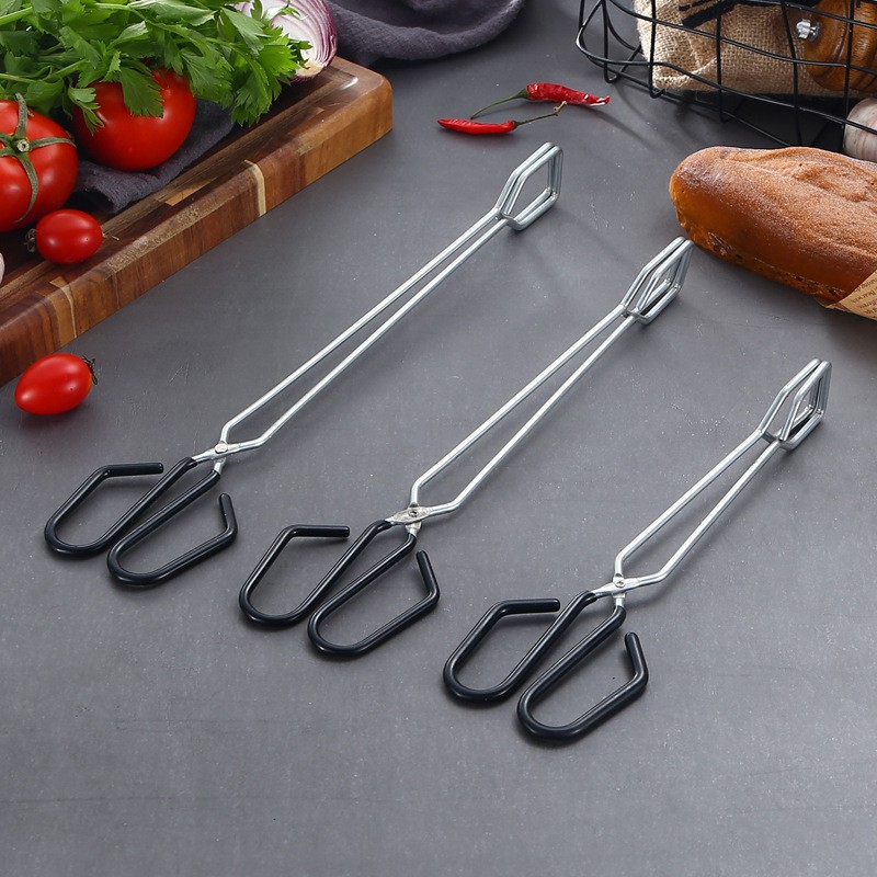 Stainless Steel Tongs 1pc BBQ Charcoal Tongs Chee Cheong Fun Tongs ...