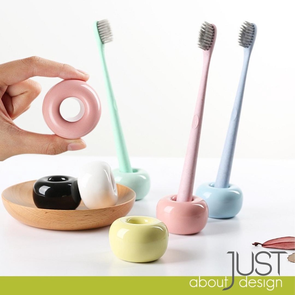 Toothbrush Holder Tempat Letak Berus Gigi 牙刷架 牙刷置物架 Toothbrush Holder Black Ceramic Toothbrush Holder Toothbrush Stand