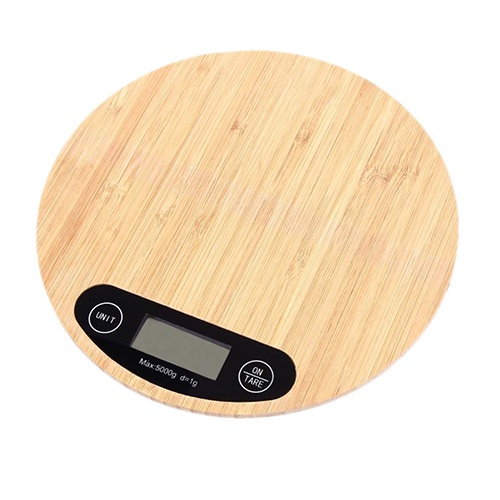 shopee: Kitchen scale cutting board scale bamboo LED display wood food scale household coffee scale with LED bamboo baking scale kitchen accessories kitchen scale (0:1:color:B;:::)