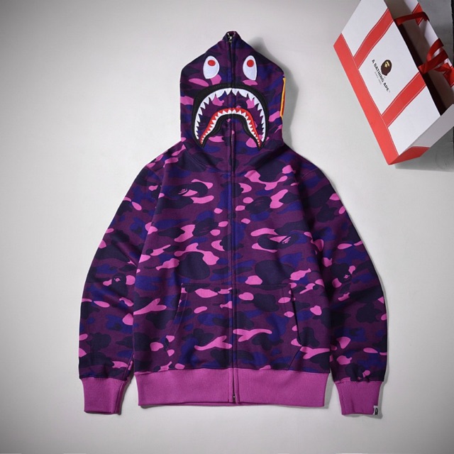 bathing ape hoodie purple