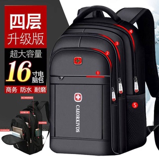 Xiao Jian Travel Leisure Small Backpack Smart with USB Charging Waterproof Men Backpack Color : Black