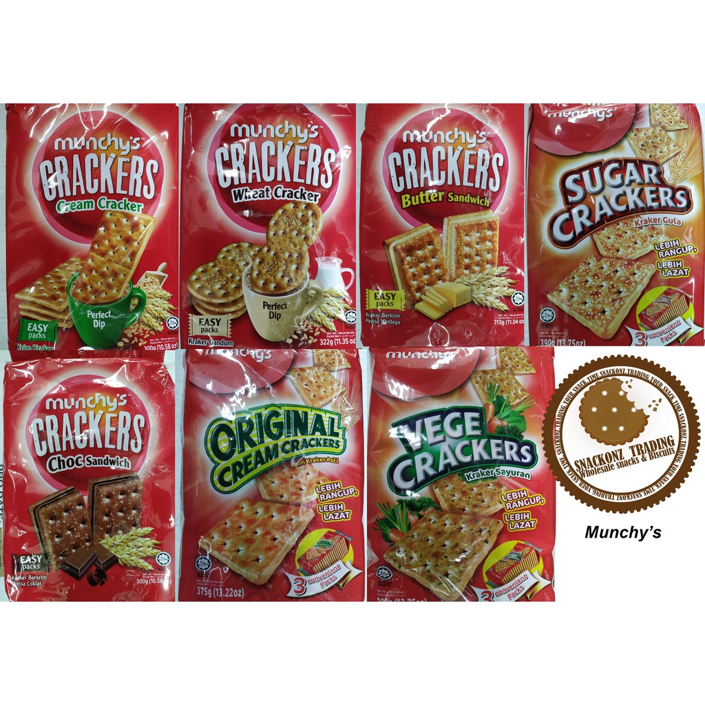 Munchy's Crackers 7 types 300g390g Shopee Malaysia