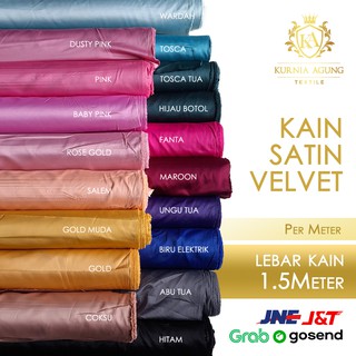 Satin Velvet Meteran X 150cm Width Premium Width By Roberto Cavali Shopee Malaysia