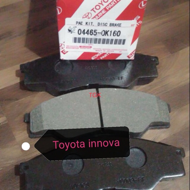 innova crysta brake pad price original