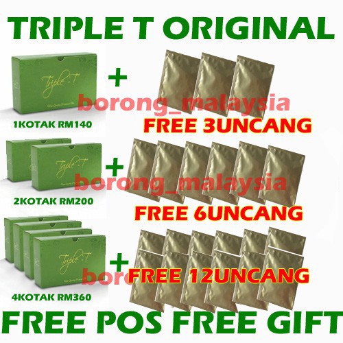 Triple T - Triple Tea by DrAzlan Pengedar Sah + Free Gift 