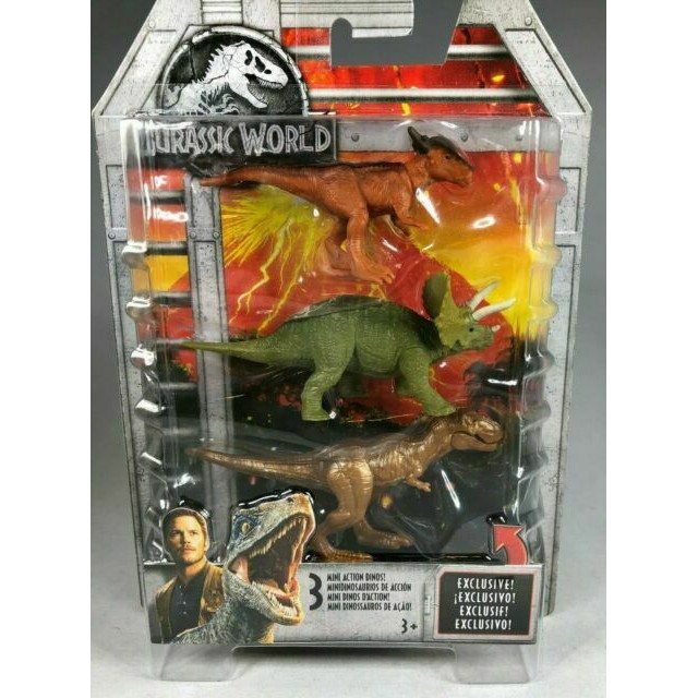 mattel jurassic world mini action dino