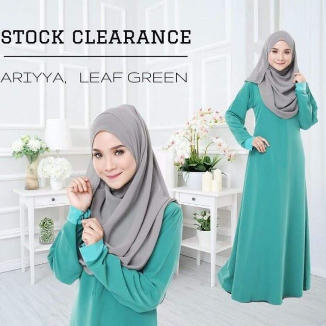 Jubah/Dress Kashibo Raya Plain kembang