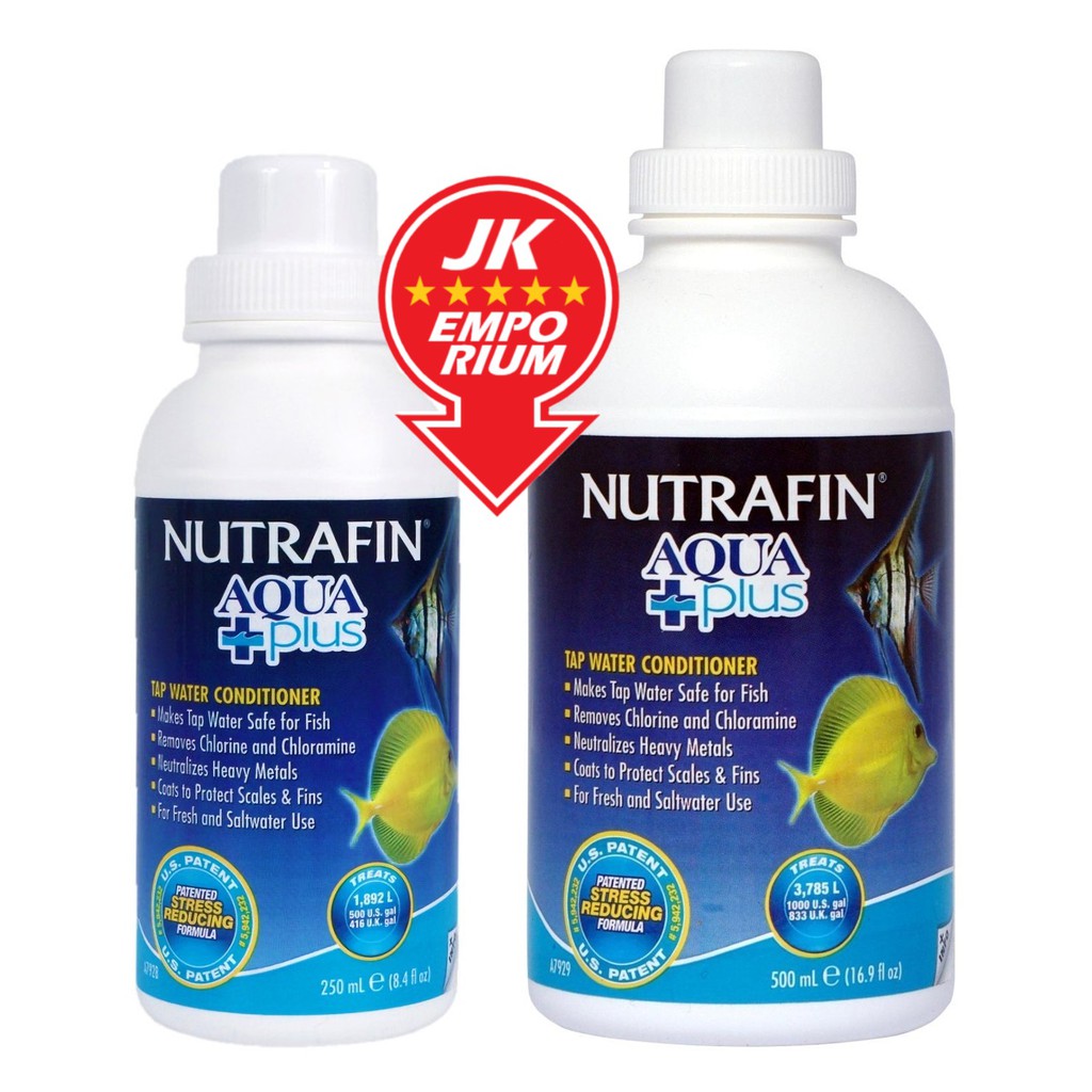 Nutrafin Aqua Plus 250ml 500ml AquaPlus Tap Water Conditioner Anti ...