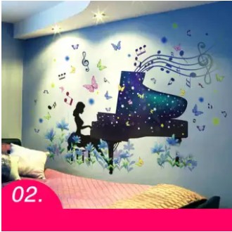 Warm Bedroom Wall Sticker Poster Decoration European Romantic Wallpaper