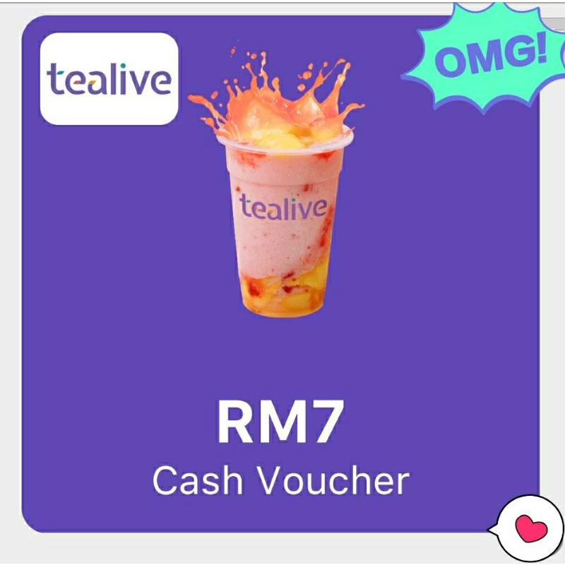 Voucher TEALIVE bernilai RM7 | Shopee Malaysia