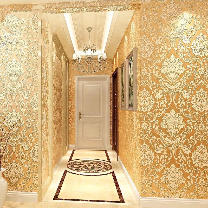 10M Luxury 3D Wallpaper Home Modern Wallpaper Livingroom Bedroom Wall Rolls  | Shopee Malaysia