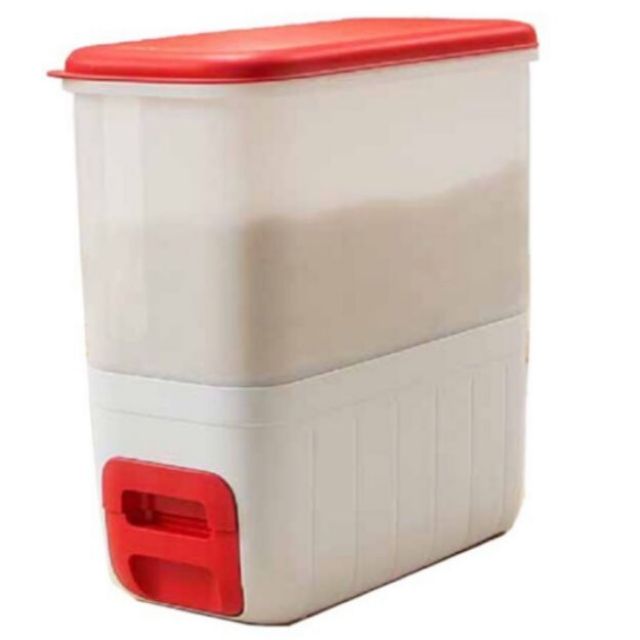 ❤READY STOCK❤ Tupperware Ricesmart 10kg Red Chili Rice Smart / Rice Dispenser / Bekas Beras