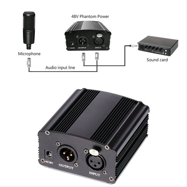 (READY STOCK) Golive 48W Phantom Power Adapter XLR and USB Phantom