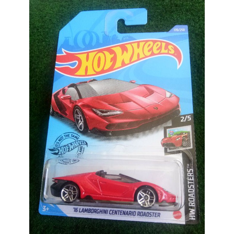 Hot Wheels 16 Lamborghini Centenario Roadster Red Hw Roadster 170 250 Shopee Malaysia