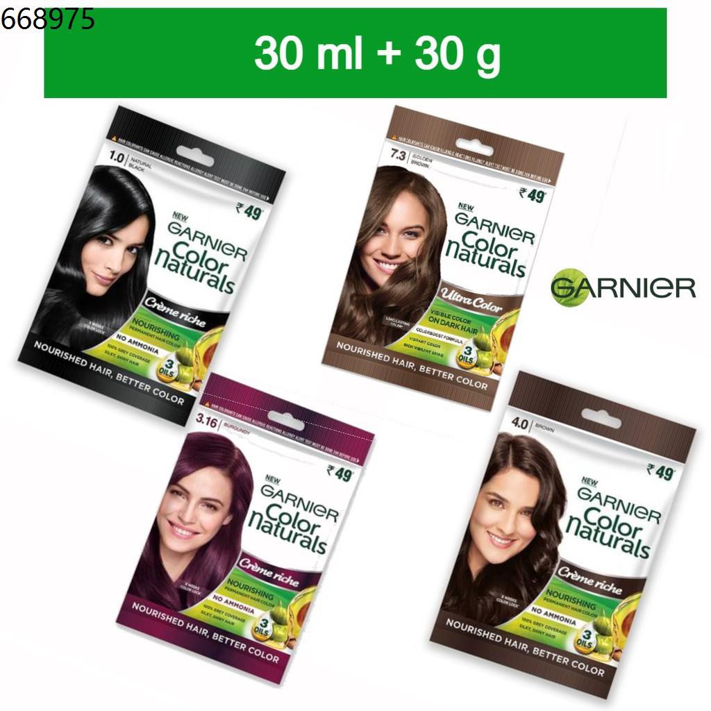 Hair Color Hair Mask foam Garnier Hair Colour Color Naturals Pewarna Rambut  Garnier Color Naturals | Shopee Malaysia