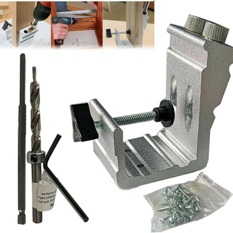 Pocket Hole Jig Kit Tool System Woodworking Screw Drill 850 EZ Heavy Duty _ 