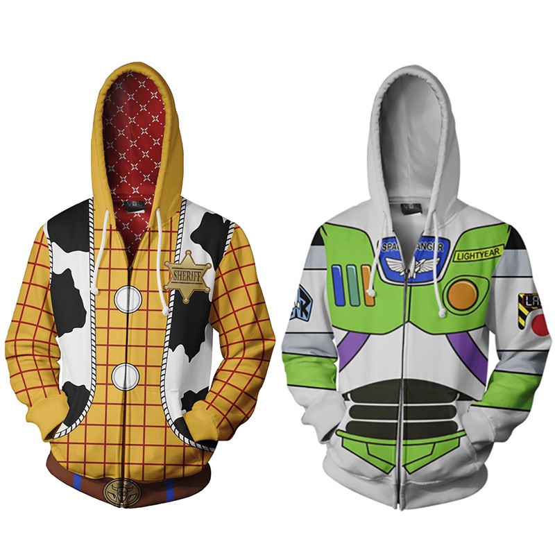 buzz lightyear zip up hoodie