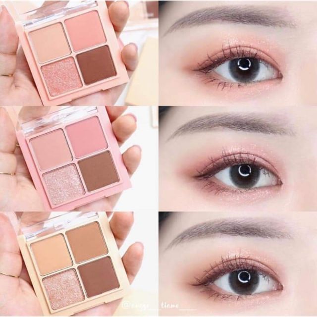 100 Authentic Romand 4 Colours Eyeshadow 19 Romand 四色眼影盘 Shopee Malaysia