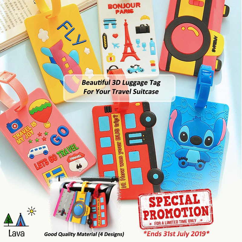 luggage tag shopee