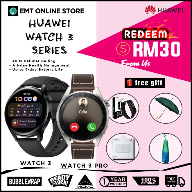 Huawei Watch 3/ Watch 3 Pro - Original Huawei Malaysia
