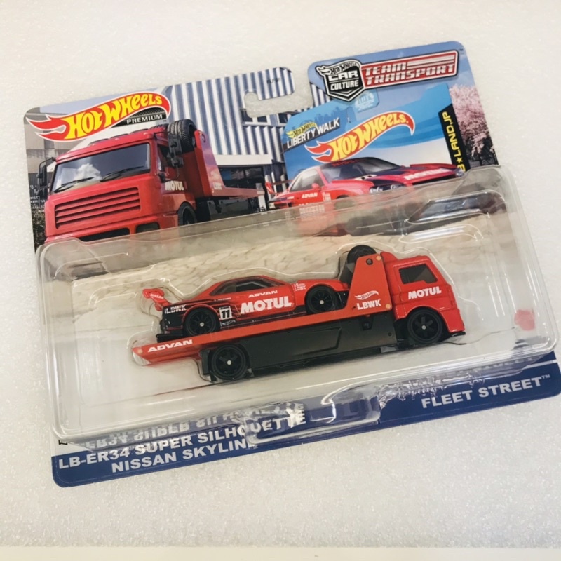 Hot Wheels Team Transport Nissan Skyline Er34 Lbwk Super Silhouette Nissan Skyline Gtr R34 R32 