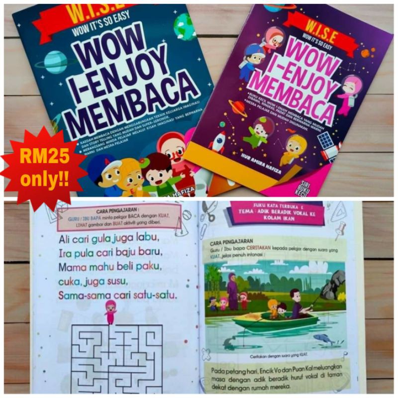 Buy Buku Membaca Suku Kata Bahasa Melayu Wow I Enjoy Membaca Aktiviti Menulis Prasekolah Preschool Reading Activity Book Seetracker Malaysia