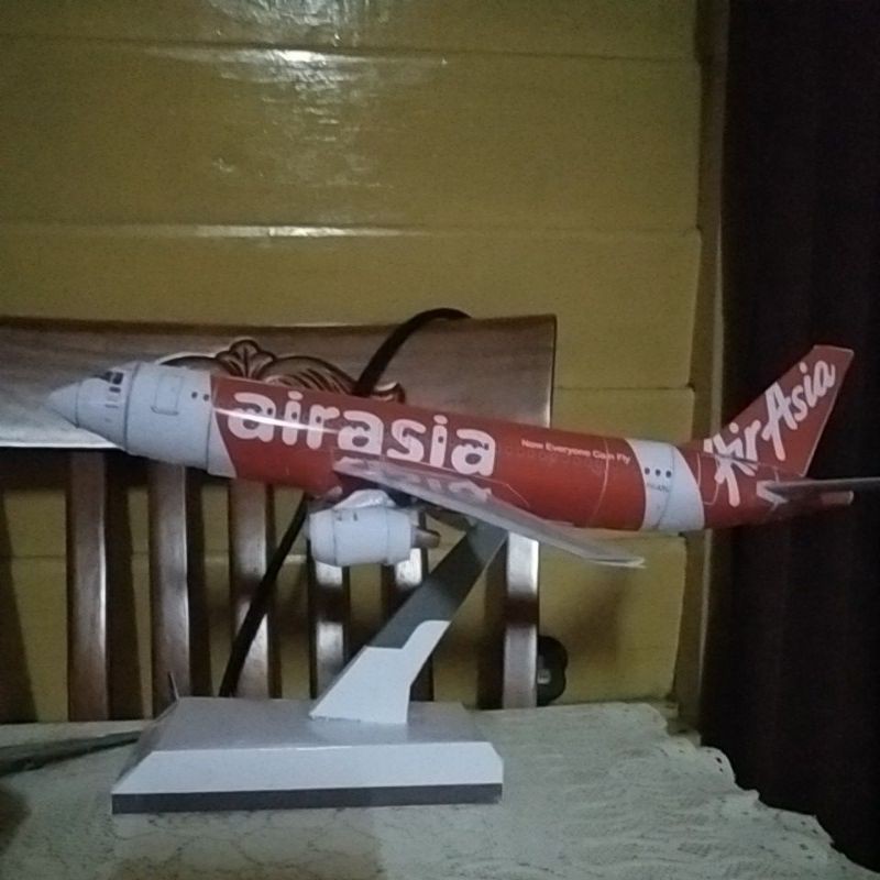 DIY PAPERCRAFT AIRPLANE AIRASIA MODEL REPLIKA A4/A5 Size Shopee Malaysia