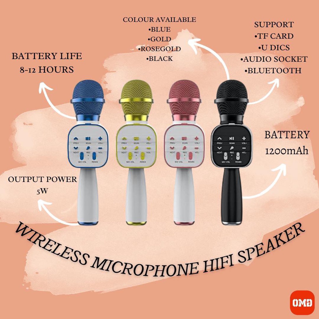 Wireless Microphone Hifi Speaker Shopee Malaysia