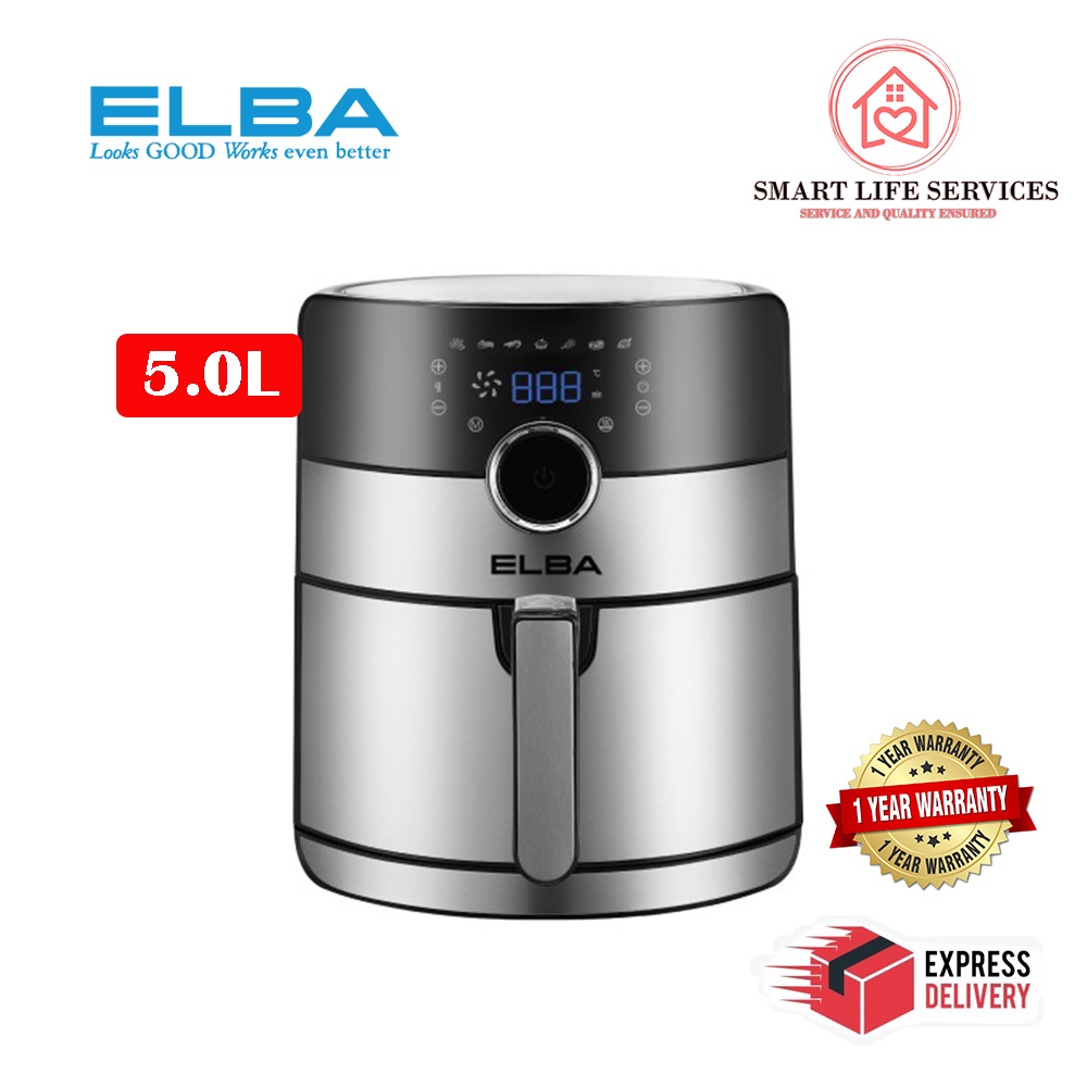 ELBA Air Fryer EAFK5130D(SS) Touch Control Panel with LED Display